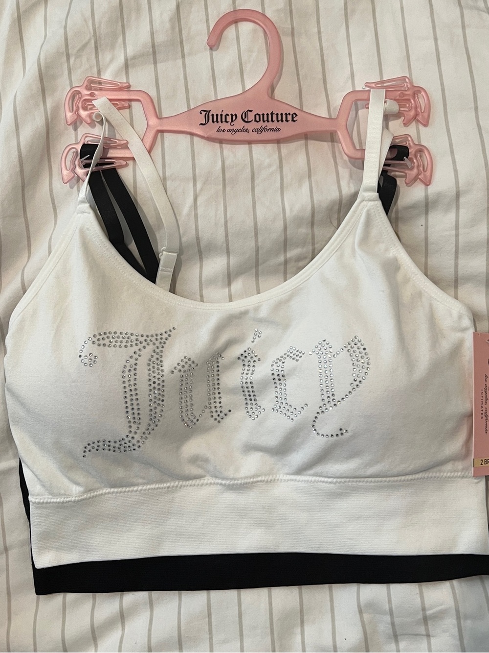 🔥LAST Large 2pk Juicy Couture BLING Sport Bras